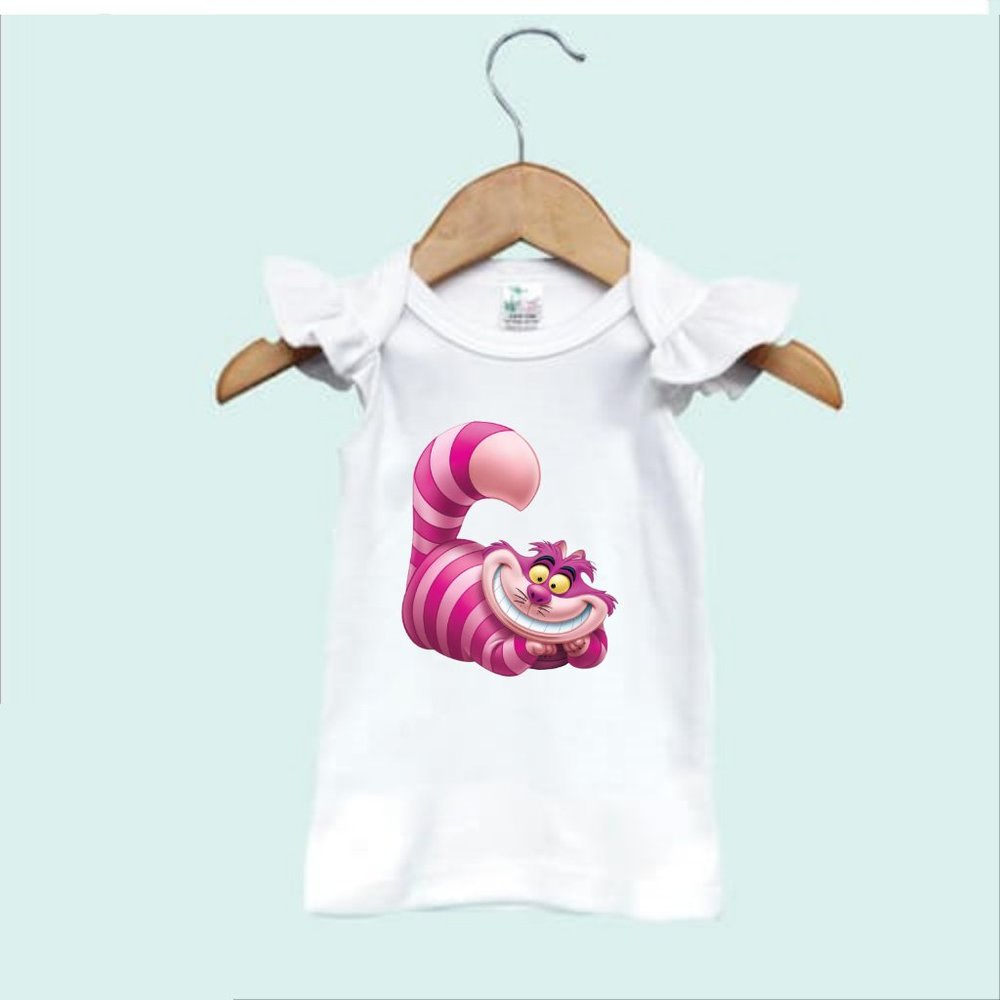 Cheshire Cat Alice Wonderland Characters Infant or Toddler Angel Sleeve Tank Top